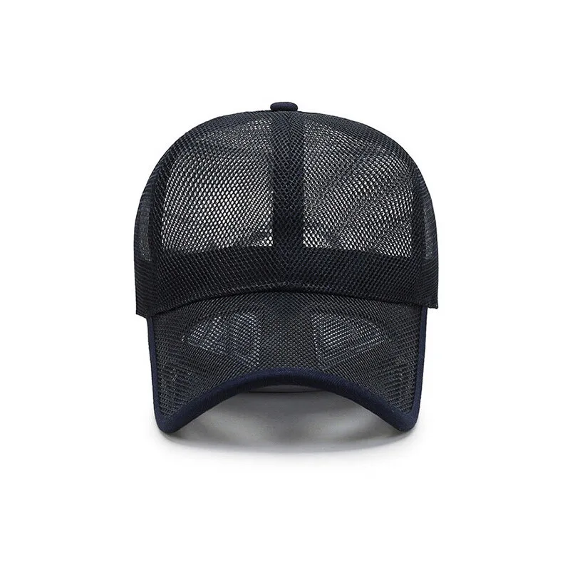 Summer Men Hat Openwork Brim Breathable Mesh Cap Outdoor Sports Sunscreen Baseball Women Sunhat
