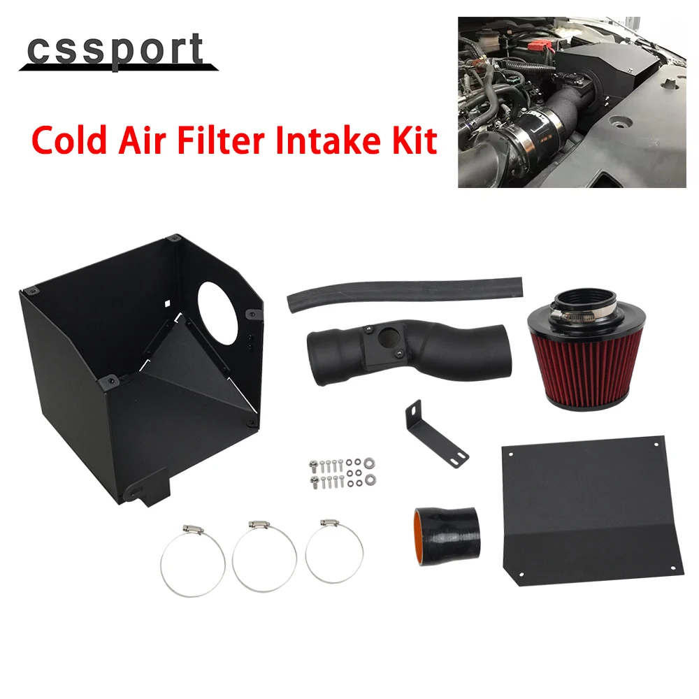 

1Set Car Auto Parts Cold Air Filter Intake Kit For 2017 Honda Civic 1.5T Black