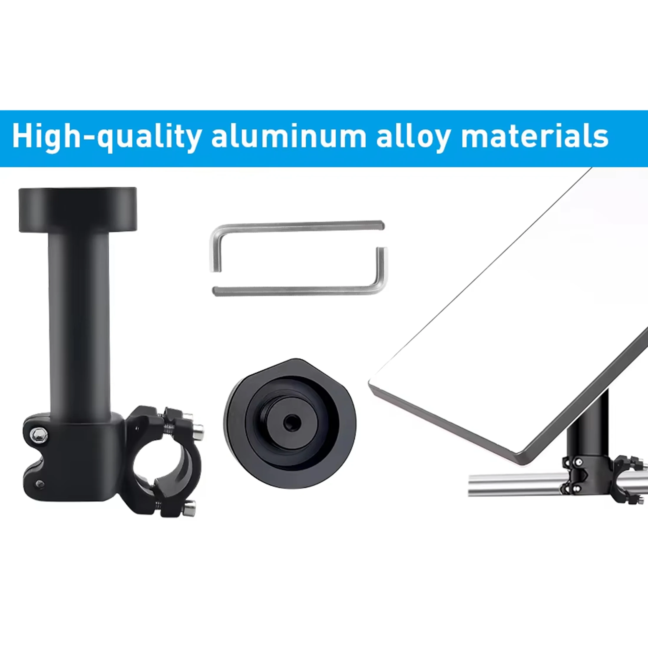 Starlink Mini Mount, Adjustable Aluminum Alloy Bracket for Boat RV Yacht, Fits 0.89-1.1