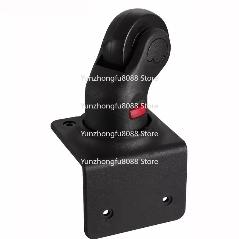 الدوار كتم 2 بوصة الإسكان البلاستيكية القابلة للإزالة 360 درجة عجلات الدورية الأمتعة صندوق الأحذية الأمتعة حقيبة عربة عجلة الزاوية #2