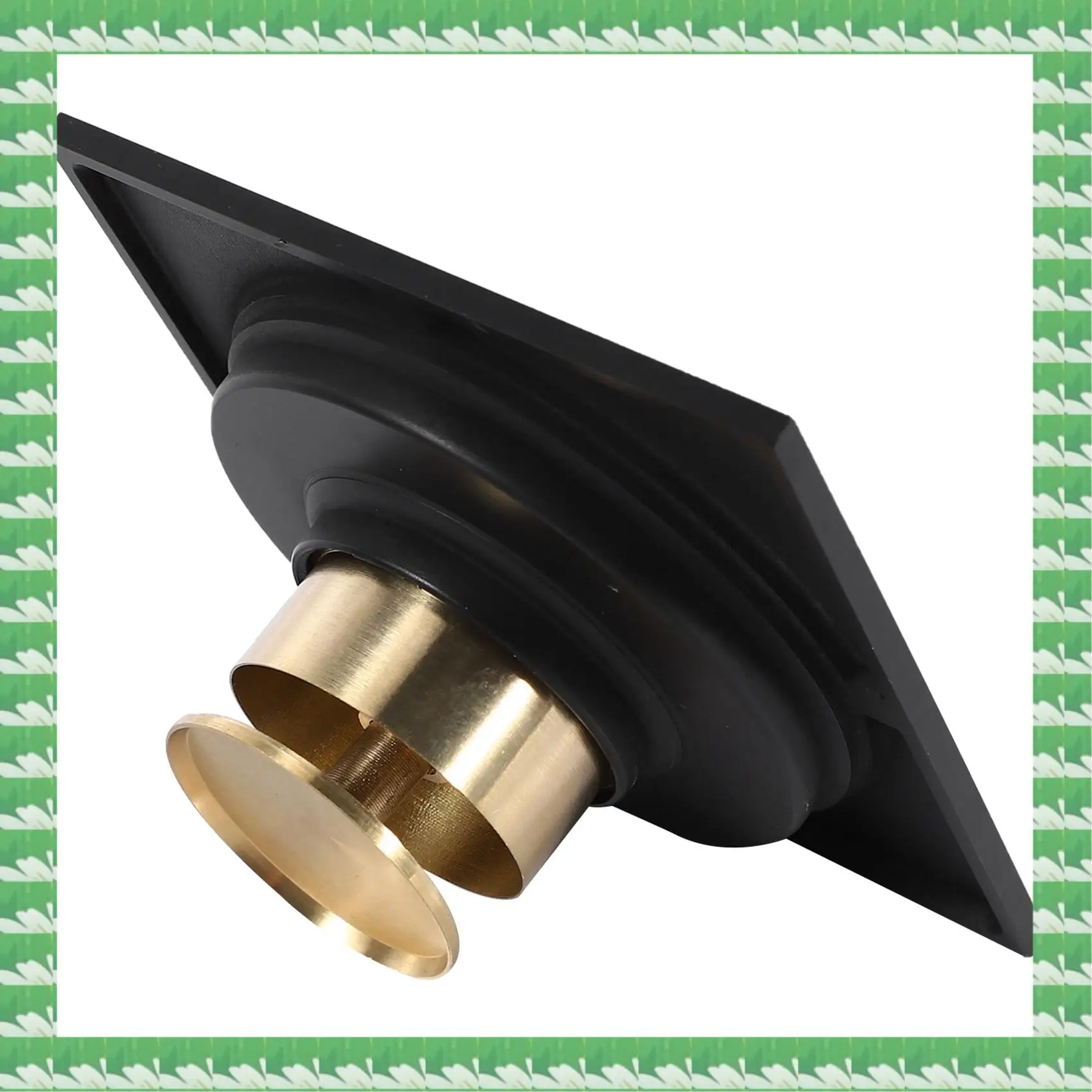 

ONCE 4X 4-дюймовый квадратный слив для душа со съемной решеткой, латунный слив для пола с защитой от засорения и запаха в сборе