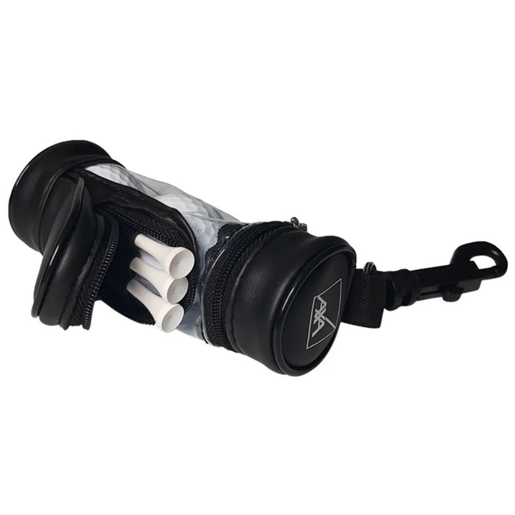 1 مجموعة جولف الخصر حقيبة المحمولة الكرة حامل جيب صغير دائم سستة افتتاح ممارسة مجموعة أدوات في الهواء الطلق الأسود اكسسوارات كيت