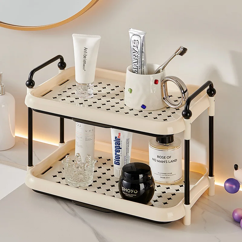 

Cup Holder Organizer Desktop Water Cup Storage Rack Cream Style Kitchen Shelf