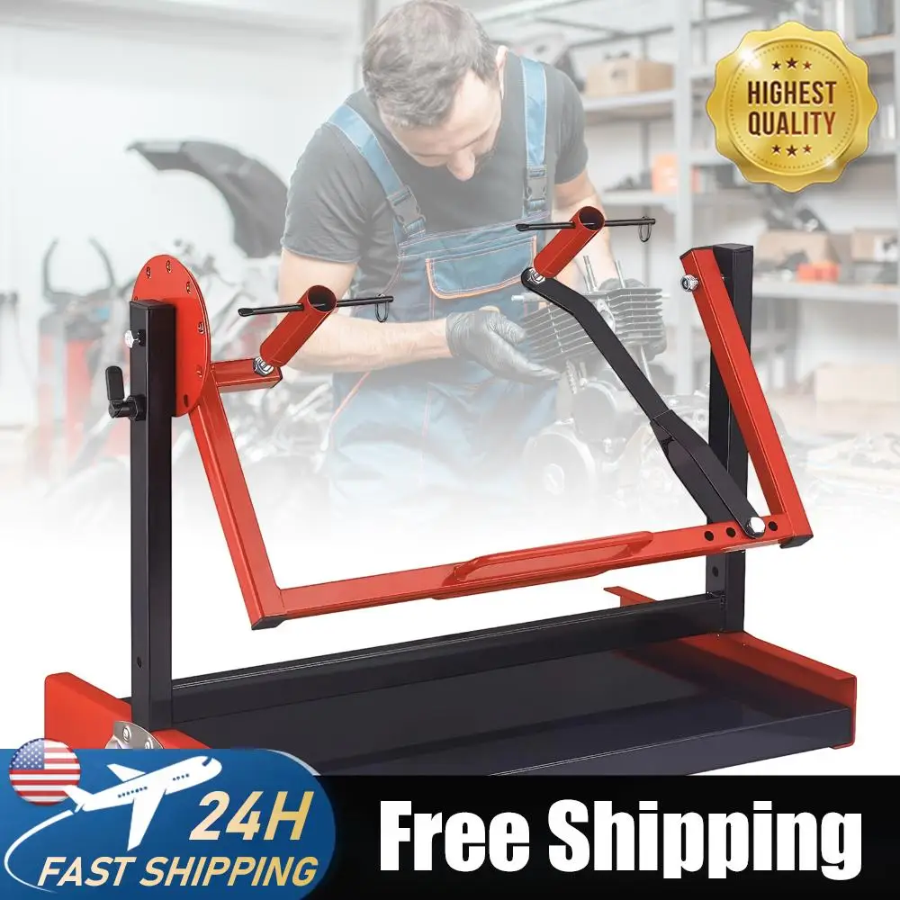 

Rotating Dirt Bike Engine Stand Easy Assembly Motorcycle Motor Stand Adjustable for 2 & 4 Stroke Single Cylinder Engines