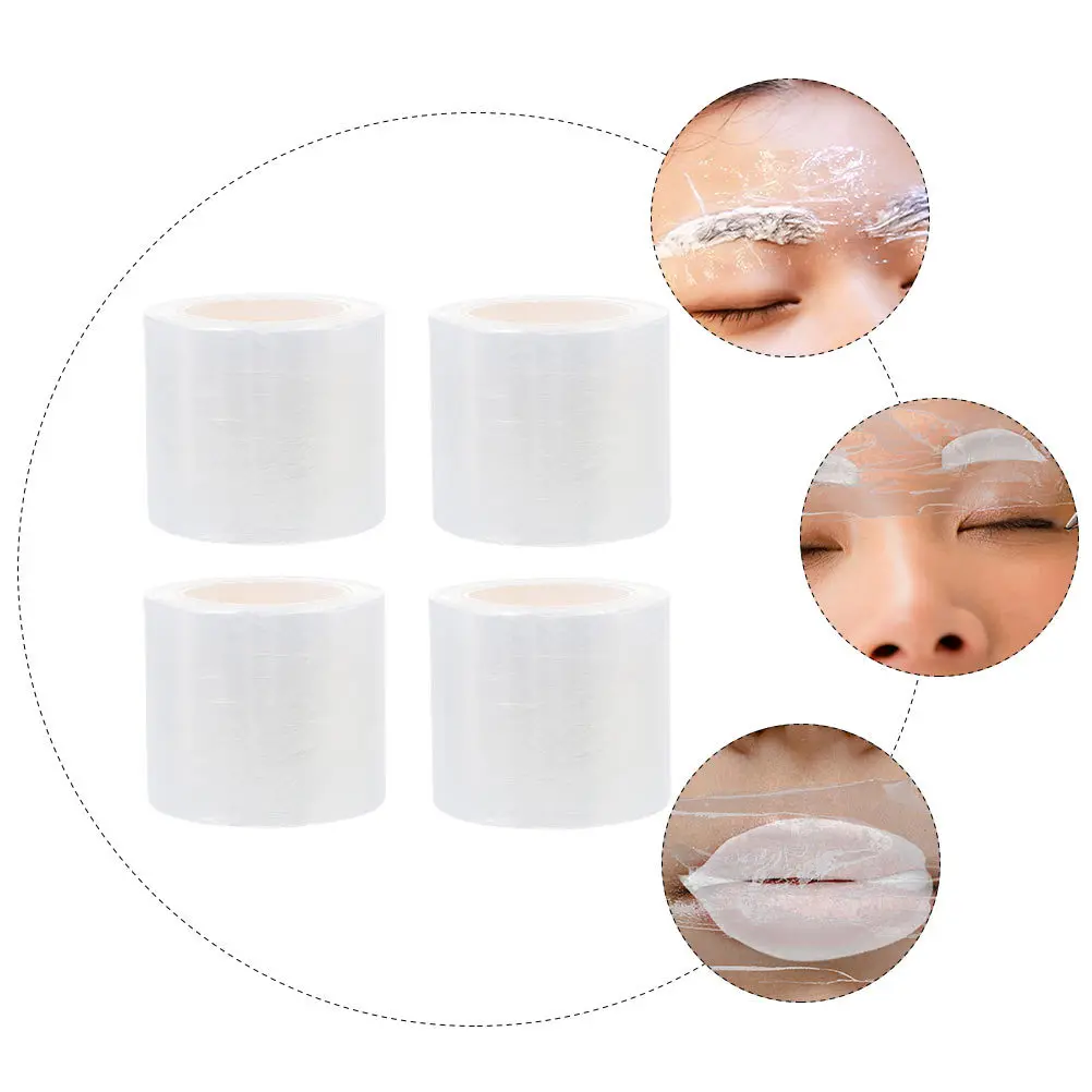 4 pezzi di pellicola conservativa trasparente professionale per microblading, fornitura portatile per tatuaggi per sopracciglia, leggera e adesione forte
