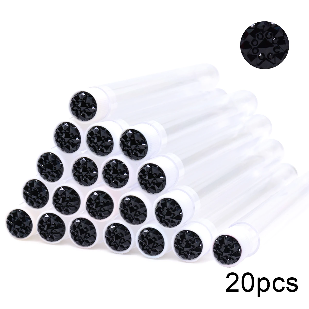 20pcs Empty Eyelash Brushes Tubes