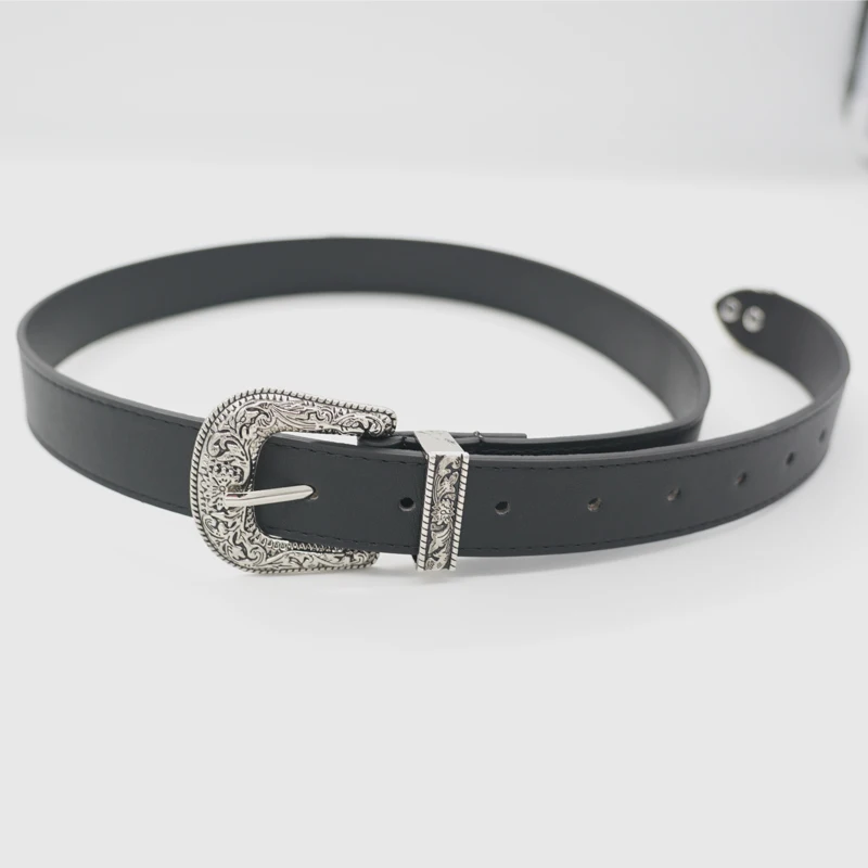 Популярный Винтажный Классический женский ремень с пряжкой с язычком