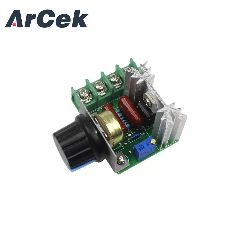 AC 220V 2000W SCR Voltage Regulator Dimming Dimmers Speed Controller Thermostat Electronic Voltage Regulator Module