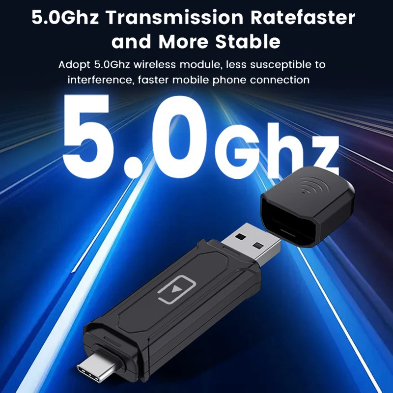 USB TYPE-C محول Carplay اللاسلكي 2in1 أندرويد السيارات الذكية CarPlay صندوق لتوصيل السيارة OEM والتشغيل لكيا MG أوبل VW