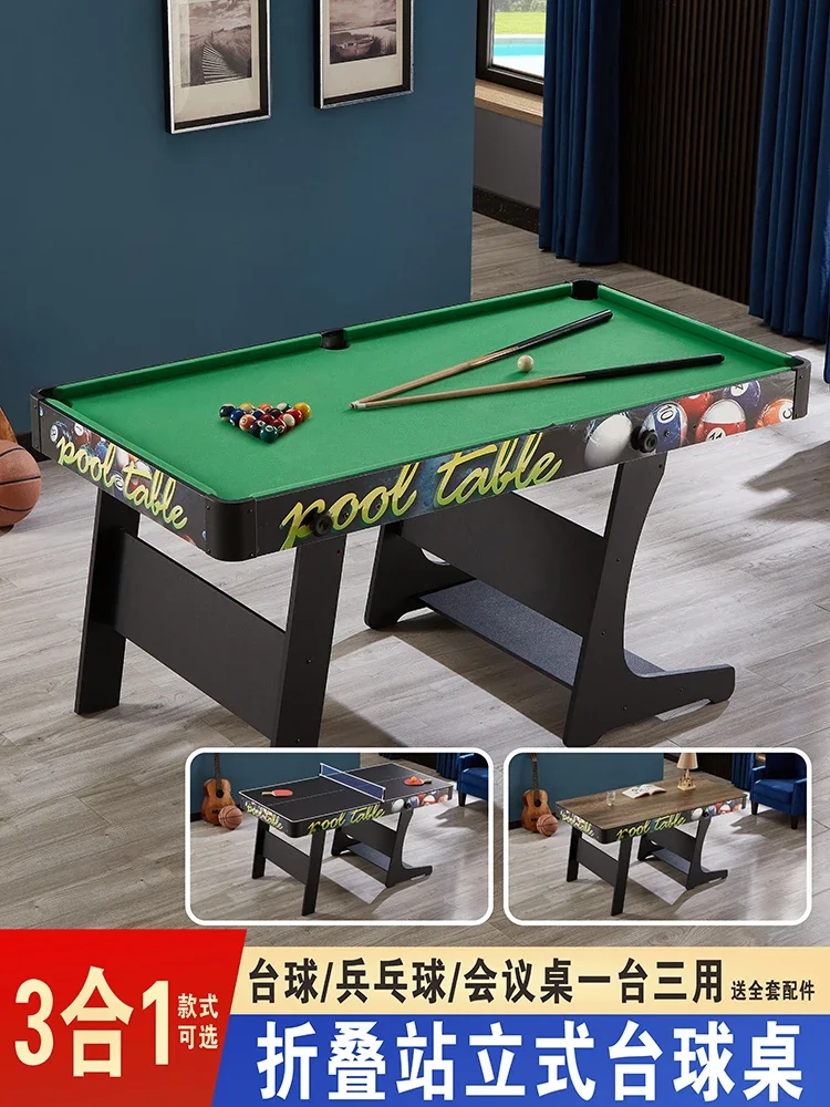 Folding Home Billiard Table Standard Billiard Table Indoor Children's Ball Case Small American Black Eight Adult Table