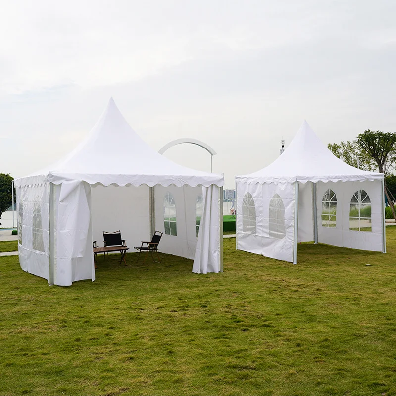 

JC European Pointed Canopy Conical Exhibition Tent Disassembly Sunshade Awning Outdoor Wedding Rain Shedding