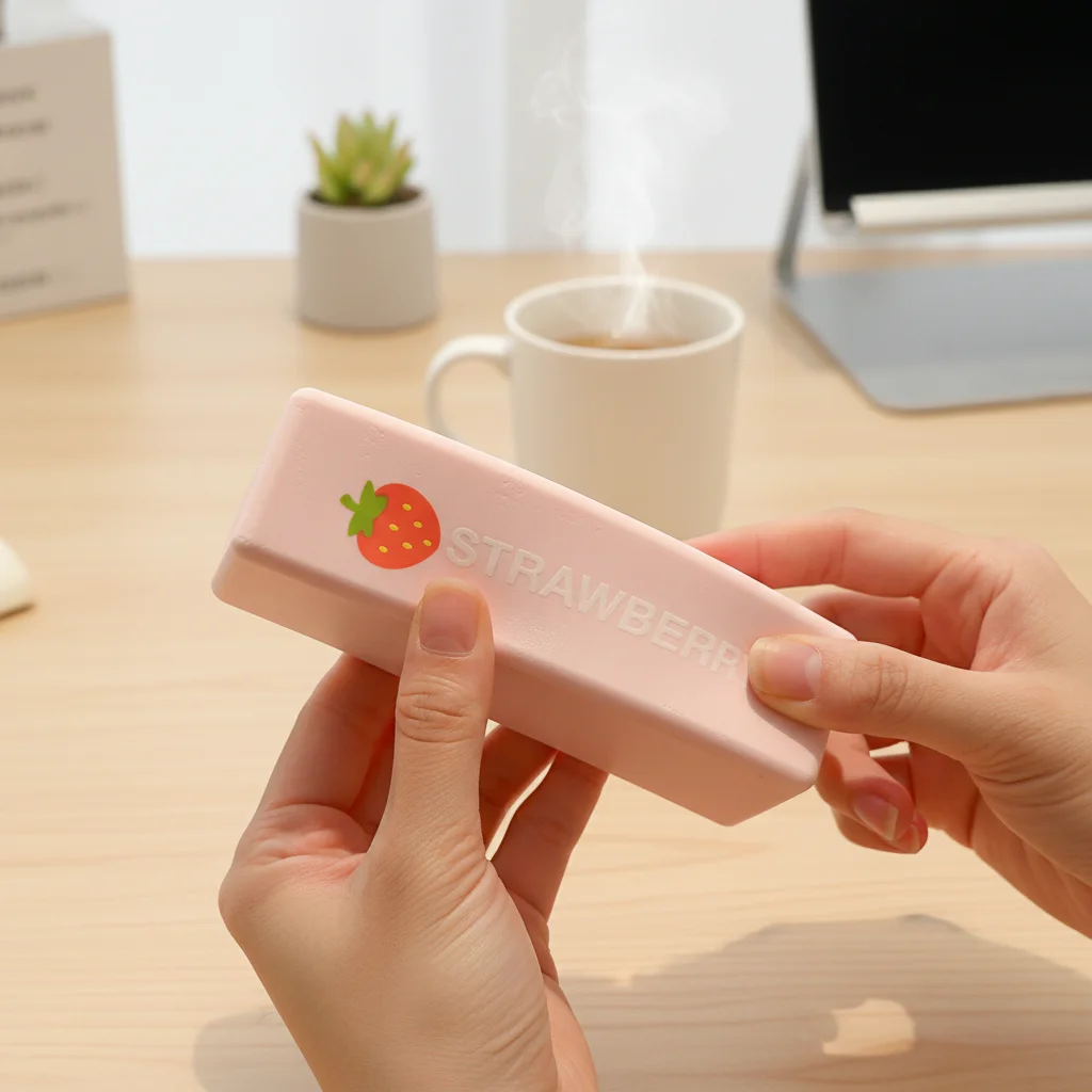 Strawberry Milk Bar Stress Relief Toy Slow Rebound PU Foam Soft Handfeel Figure