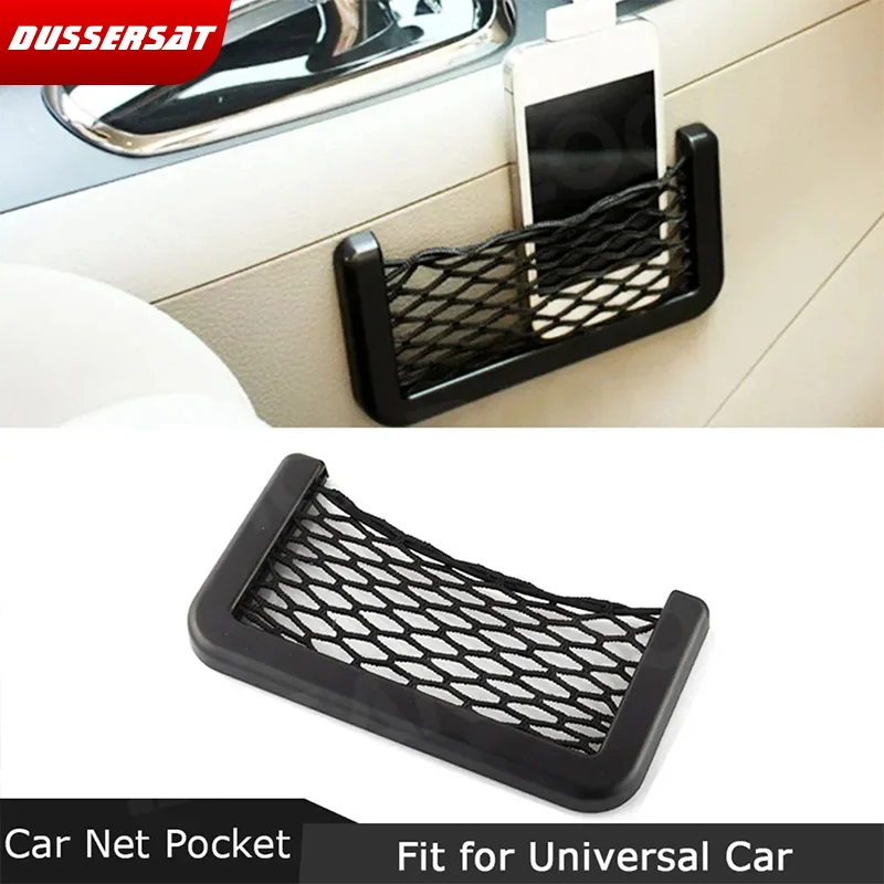

Universal Car Storage Net Automotive Pocket Organizer Bag Net Pocket Mobile Phone Holder Auto Accessories Multi Function Pocket