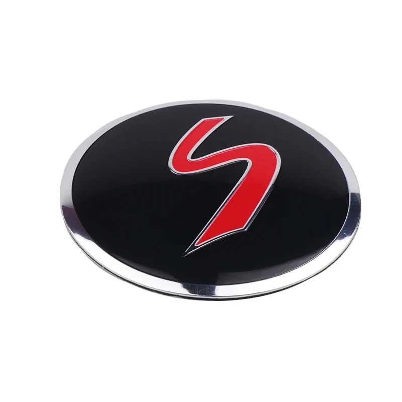 4PCS 56mm S Letter Badge Car Wheel Center Hub Caps Emblem Stickers For MINI S WORKS COOPER JCW R50 R52 R53 R55 F56 F57 F60