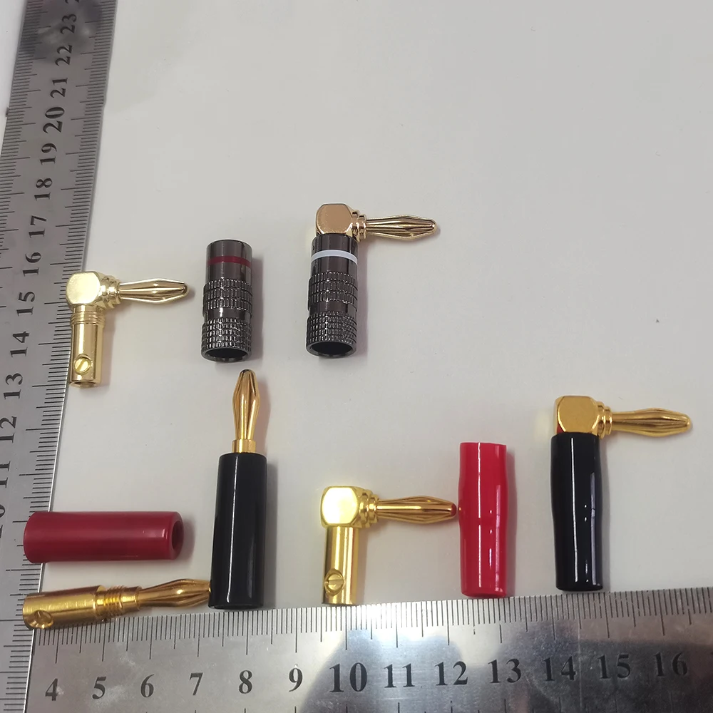 1 Stück Lautsprecher-Bananenstecker, vergoldet, 4 mm, für Audio-Video-Lautsprecheranschluss – Detail 5