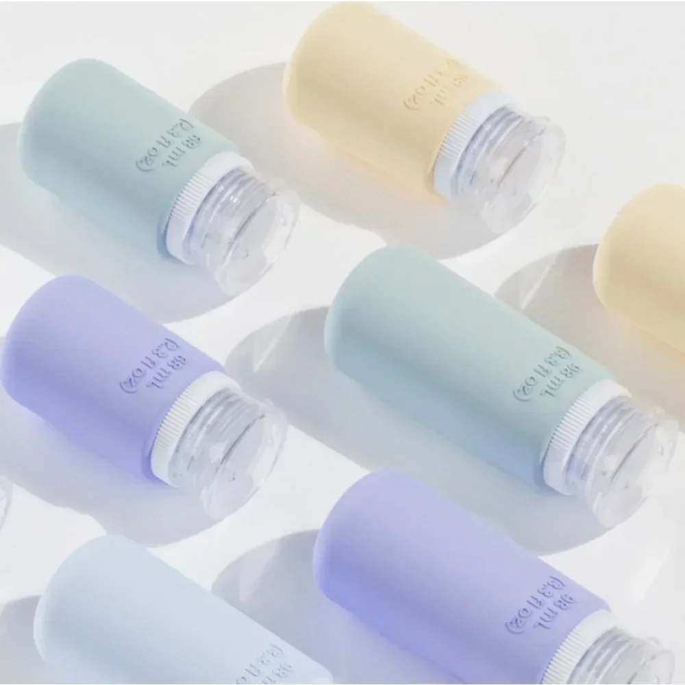 Silicone Travel Bottles Leak Proof Squeezable Refillable Containers Size Cosmetic Tube for Shampoo Lotion Soap Liquids Bottling