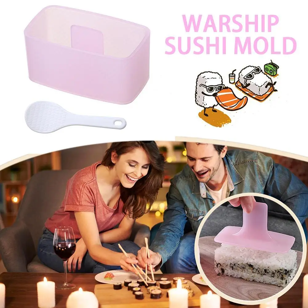 

Warship Sushi Mold DIY Onigir Rice Ball Mold Rectangular Maker For Kid Lunch Bento And Home DIY Sushi Making Kit For Beginners