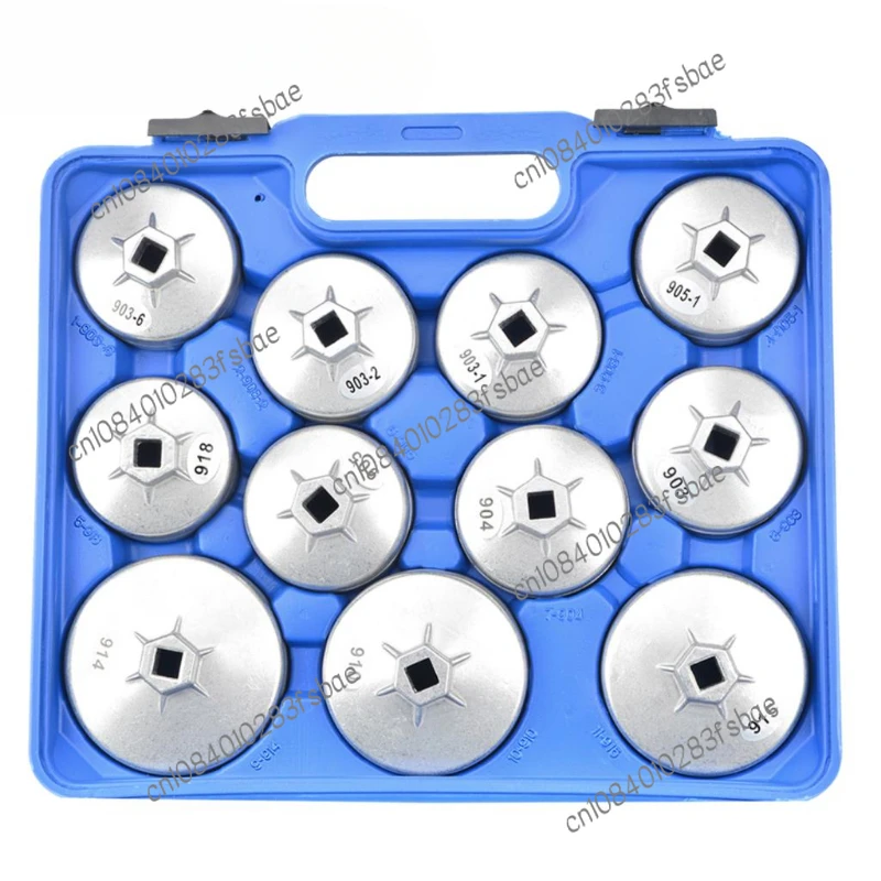 

23pcs Aluminum Alloy Cup Type Oil Filter Cap Tool Wrench Socket Removal Set