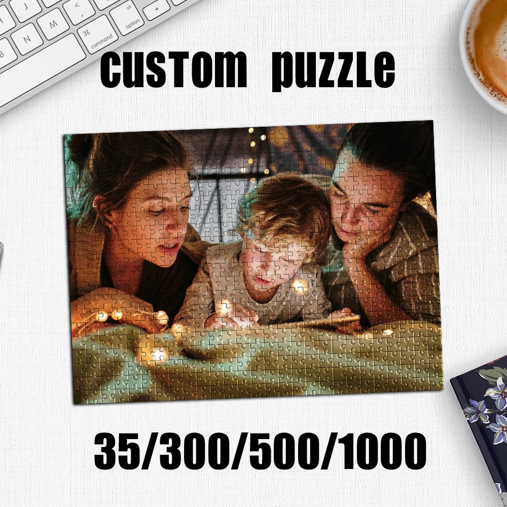 35/300/500/1000 Stück personalisiertes Foto-Familienfotoalbum, Puzzle, Weihnachten, Valentinstag, Geburtstag, Geschenke, Spielzeug für Jungen