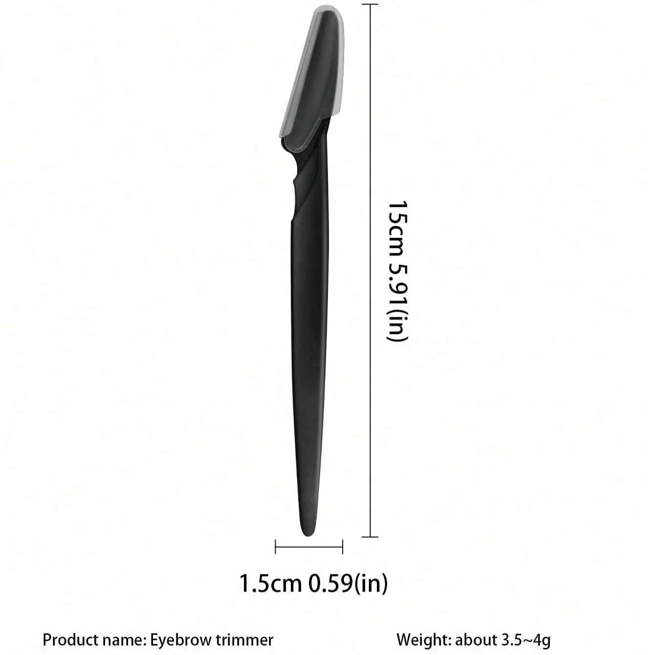 Juego de afeitadora de cejas de mango largo, herramienta de depilación femenina, recortadora, afeitadora de cara y cejas, 100 piezas