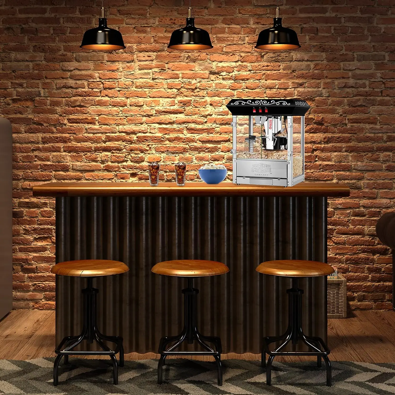 Great Northern 10 oz Perfect Popper Countertop Style Popcorn Machine Black