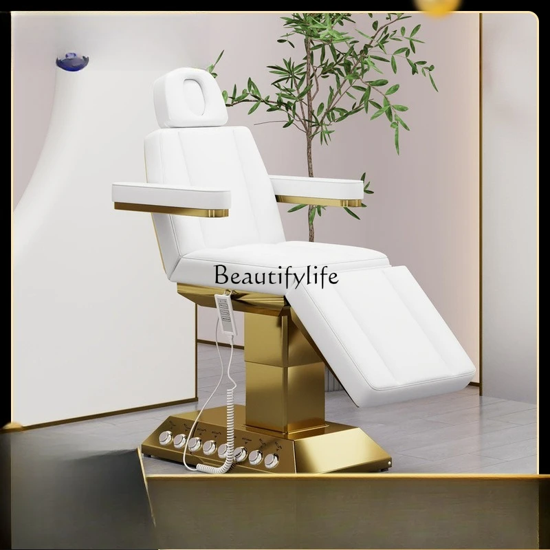 

02**Electric facial care chair Multi-motor beauty massage bed Beauty salon Spa eyelash bed
