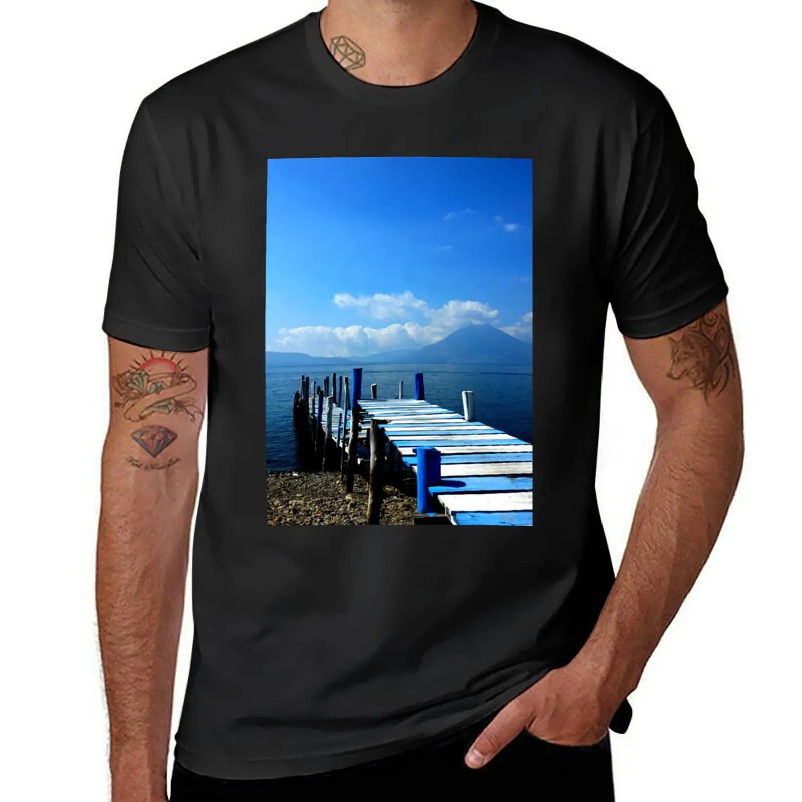 Guatemala - Lago Atitlan T-Shirt funnys korean fashion Men's clothing