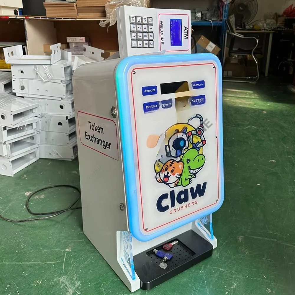 for Custom Token Exchange Automatic Teller Machine Currency Exchange Machine Coin Exchange Vending Machine Arcade