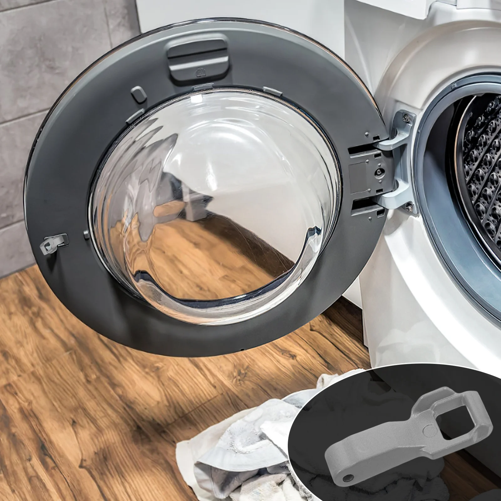 استبدال قفل باب الغسالة لمزلاج الغسالة الأمامي المتوافق مع قطع غيار إصلاح قفل Wdc51Anf #5