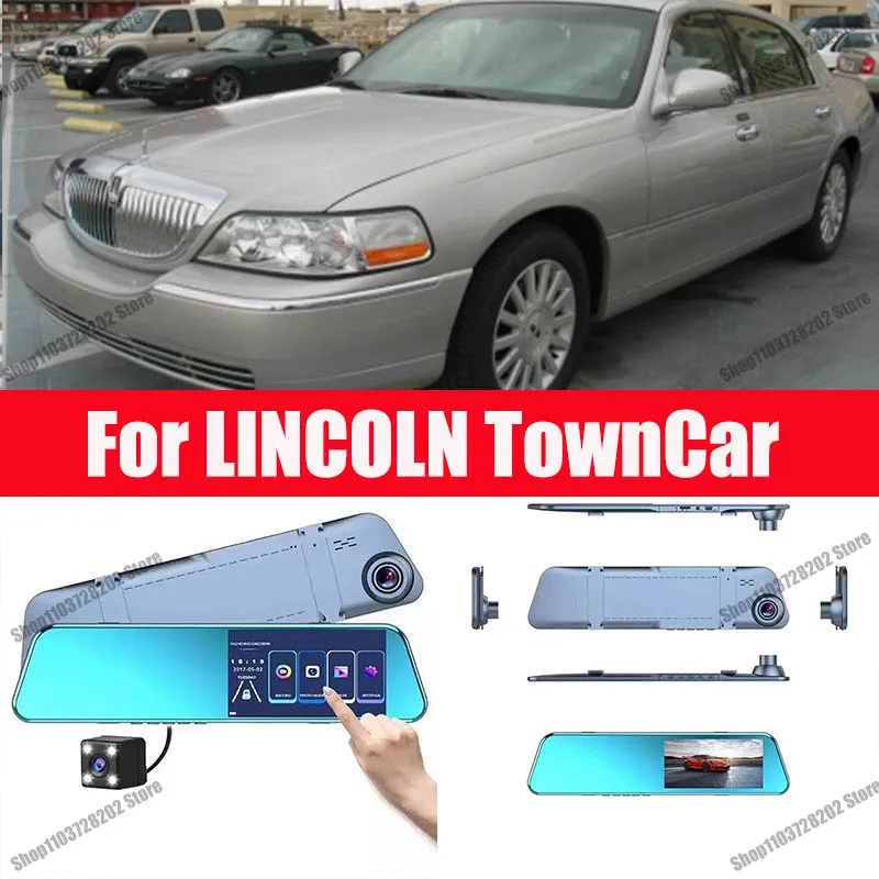 

For LINCOLN TownCar Camera Car Touch Screen Video Recorder Rearview mirror Dash Cam Front and Rear Camera Mirror DVR