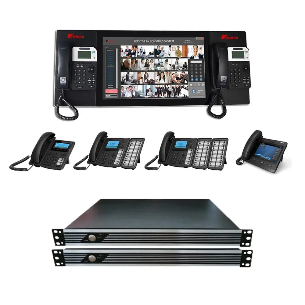 Pbx phone system for SIP Server KNTD-50 up to 5000 user in Paging system VoIP communication IP PABX Server