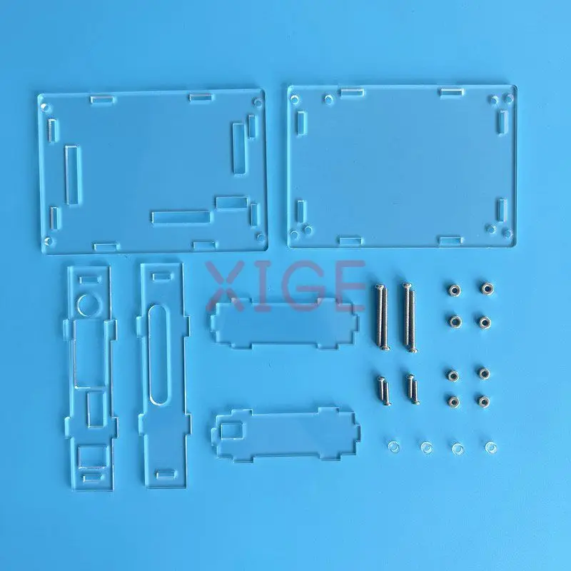 Per VGA 2-AV scheda driver controller display compatibile HDMI scatola protettiva in acrilico custodia protettiva trasparente