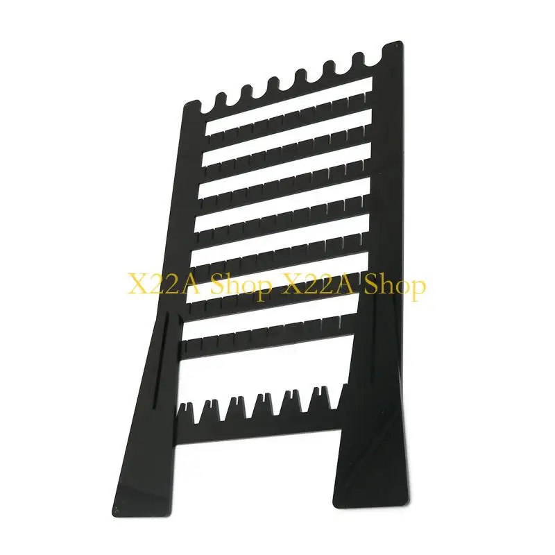 Colar colar estande breol preto para joalheria Shop Display Rack