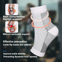 1/3 Pairs Fashionable Sports Sweat Absorbing Breathable Compression Socks Alleviation Ankle Joint Support Unisex Pressure Socks