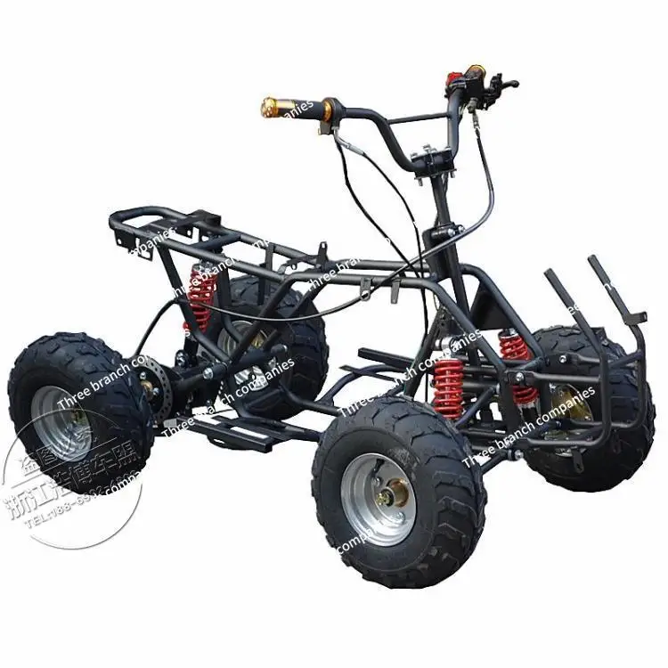 Modified Four-Wheel ATV Motorcycle Frame Assembly Gasoline Frame with Front Steering Rear Axle