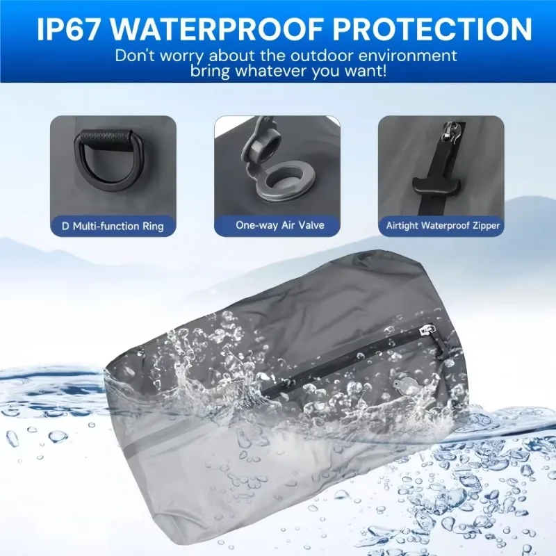 17L Vacuum Storage Bags and Air Pump, Waterproof Vacuum Storage Bags for Clothes Suitcase Saving Bag for Travel - view 5