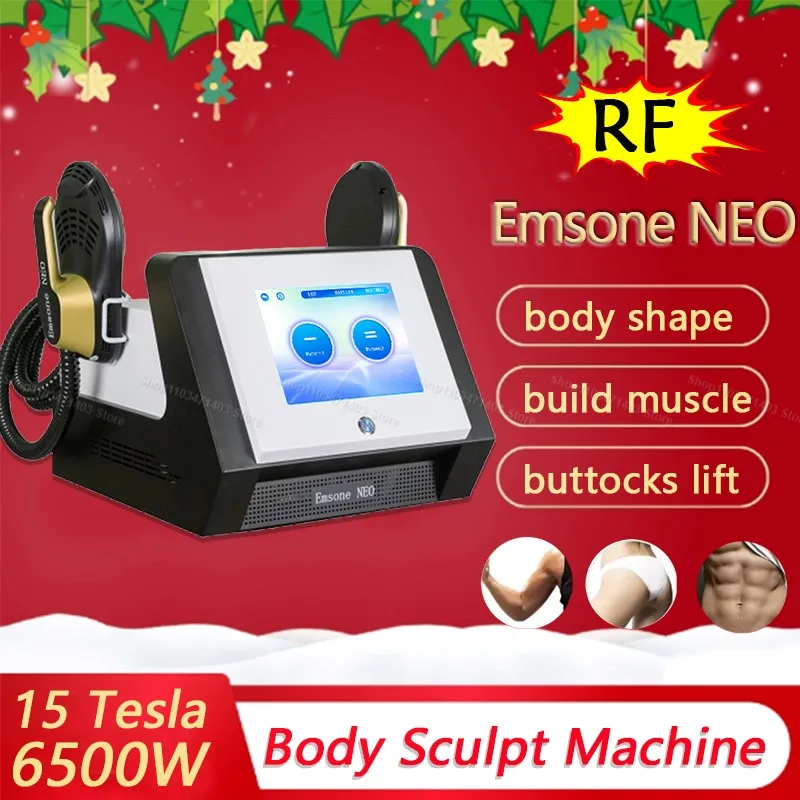 Professional 15 Tesla 6500W Emsone NEO Body Slimming Machine Ems RF Muscle stimulate body shaping Machine Fat Burning