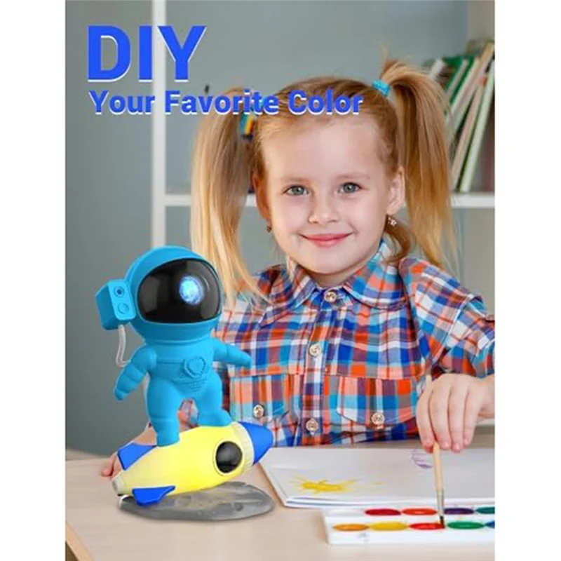 جهاز عرض LICE-Astronaut Galaxy، جهاز عرض Galaxy Night Light، جهاز عرض Space Buddy للأطفال مع جهاز تحكم عن بعد وتحكم في التطبيق Durabl