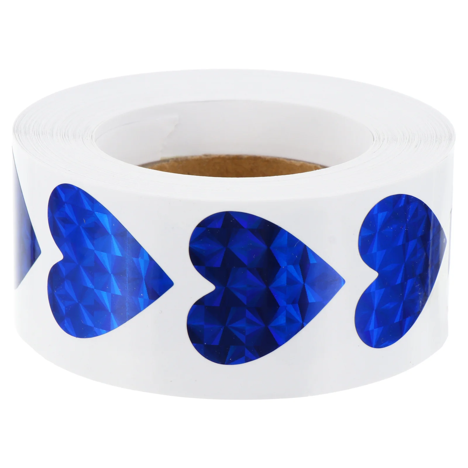 

1 Roll Creative Heart Design Stickers Self-Adhesive Decorative Labels for Mother's Day Thanksgiving Present Wrap