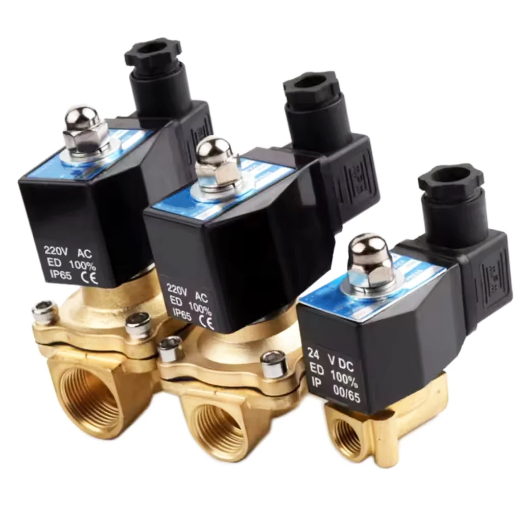 Top Selling High Quality Solenoid Valve 24V Electric Solenoid Micro Valve Cheap 2 Way 1/2" Magnetic Hydraulic Valve Solenoid