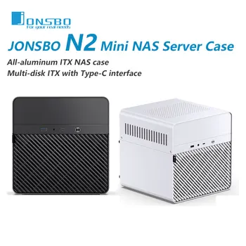 Jonsbo N2 Itx Mini Nas Server Kleine Case Alle-In-Een Aluminium Koffer Draagbare Case 5 Harde Schijf locatie Hot-Swappable Chassis