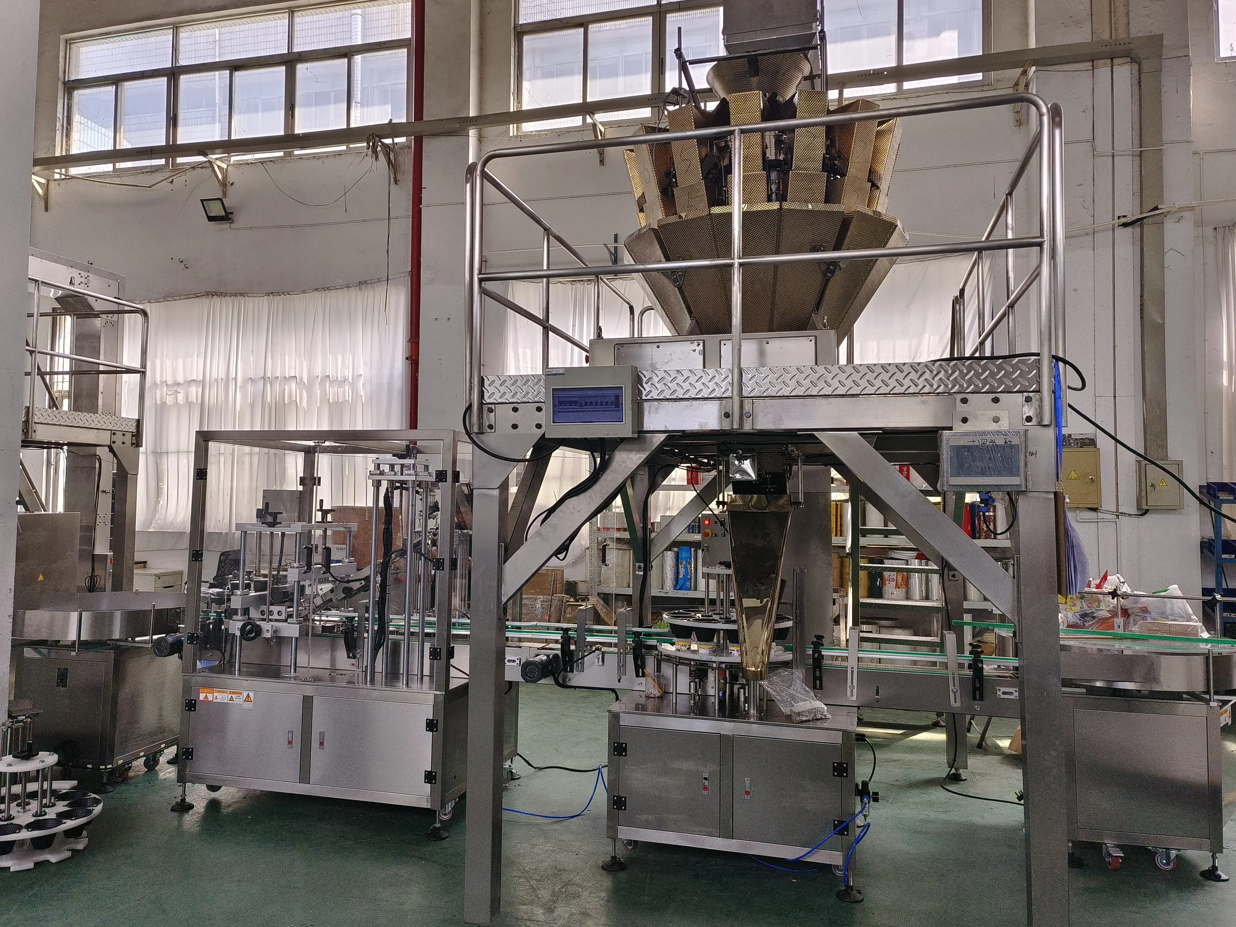 Fully Automatic Gummy Vitamins Candy Filling Packing Bottle Jar Filing Capping Machine