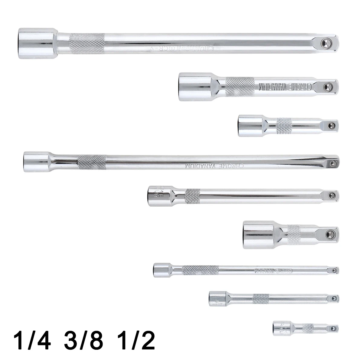 소켓 래칫 렌치 연장 바, 바 슬리브 연결 로드, 스티어링 연결 로드, 1/4 3/8 1/2 CRV 50mm, 75mm, 100mm, 125mm, 150mm, 250mm