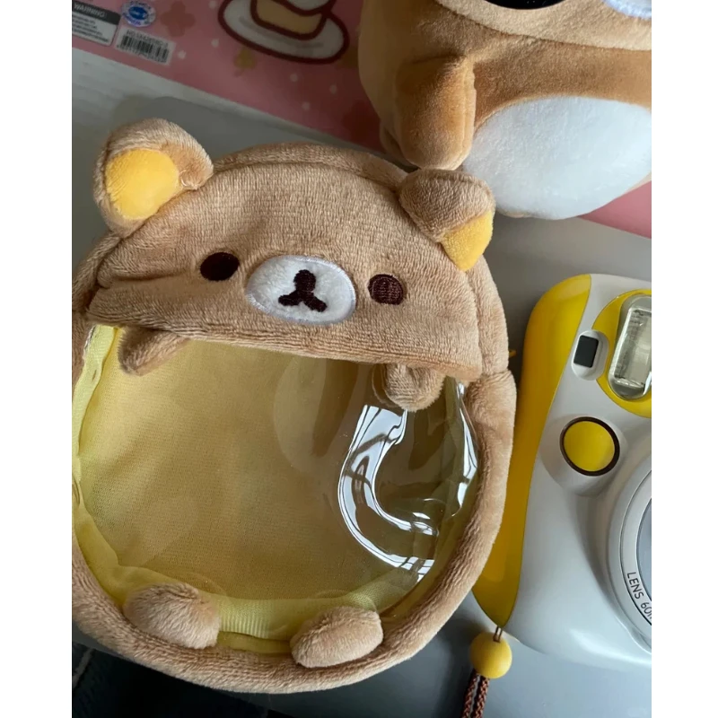 San X Rilakkuma Plush Mini Backpack Cute Soft 20cm Small Bag Pendant Coin Purse Shoulder Bag For Daily Outdoor Travel Casual Use view 2