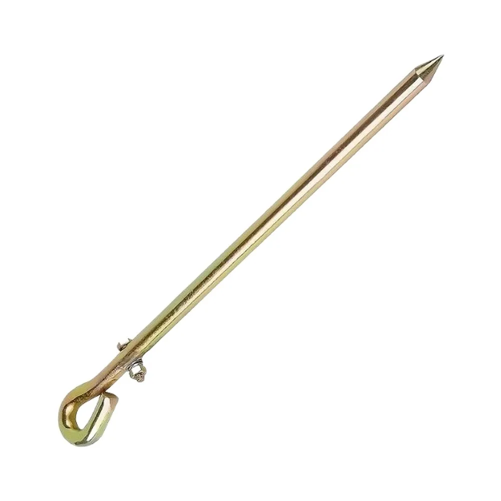 Metal Grounding Rod with Grounding Wire and Crocodile Clips for Electric Fence Generator Antenna Dish Grounding Jobs