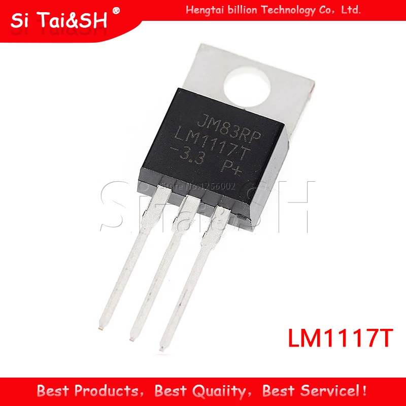 10PCS LM1117T-3.3 TO220 LM1117-3.3 LM1117T 3.3V LM1117 TO-220