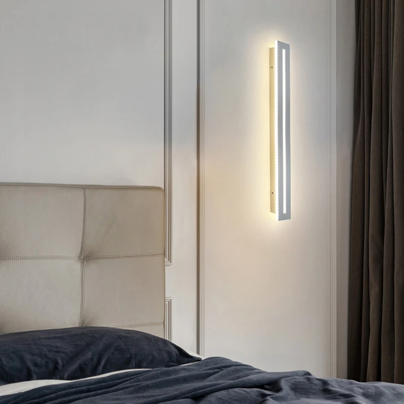 Modern indoor LED wall lights, bedrooms, study rooms, corridors, villas, home decor, long strip lights, indoor decoration