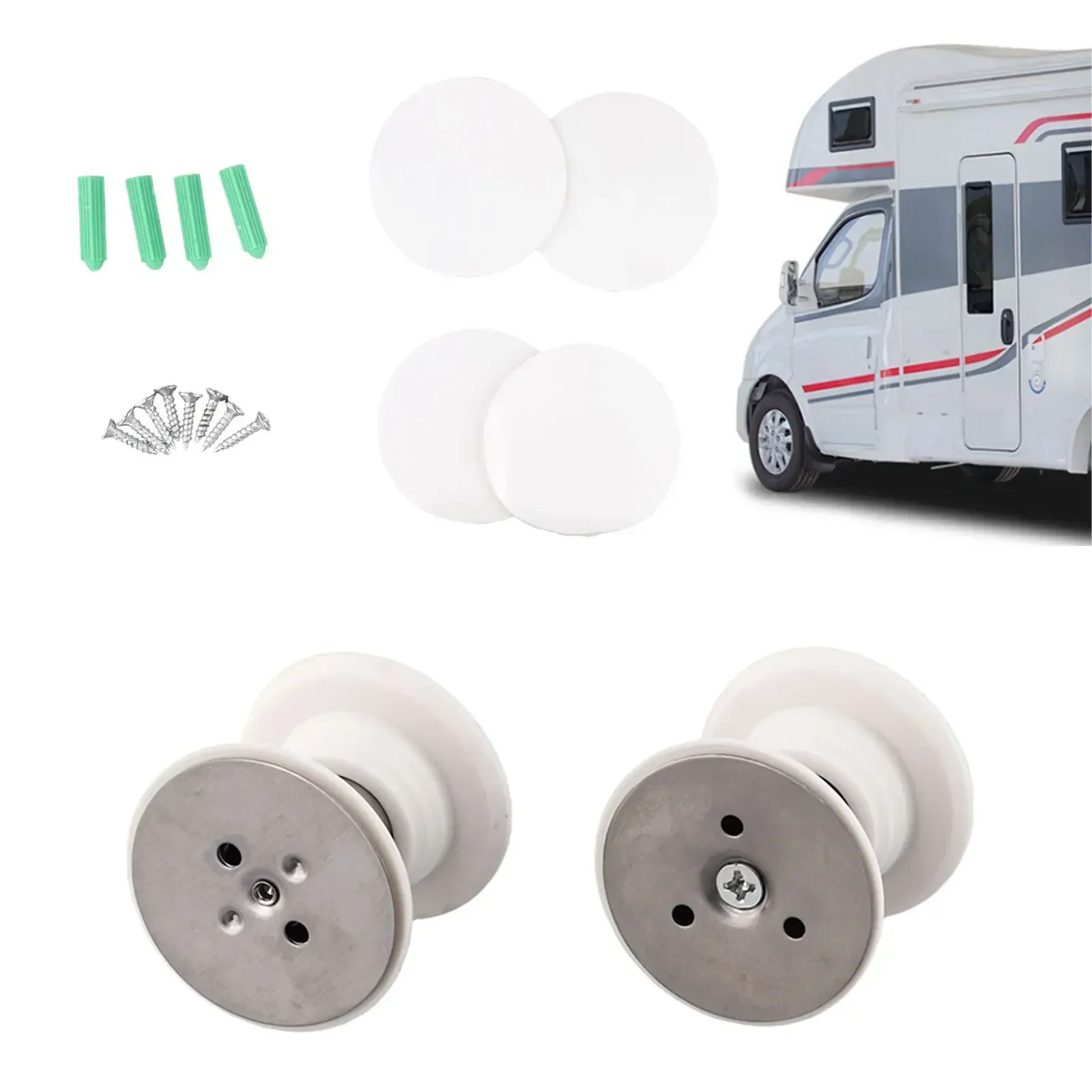 

2pcs RV Door Holder Plastic For Camper RV Travel Trailers Strong Magnetic RV Door Holder RV Accessories