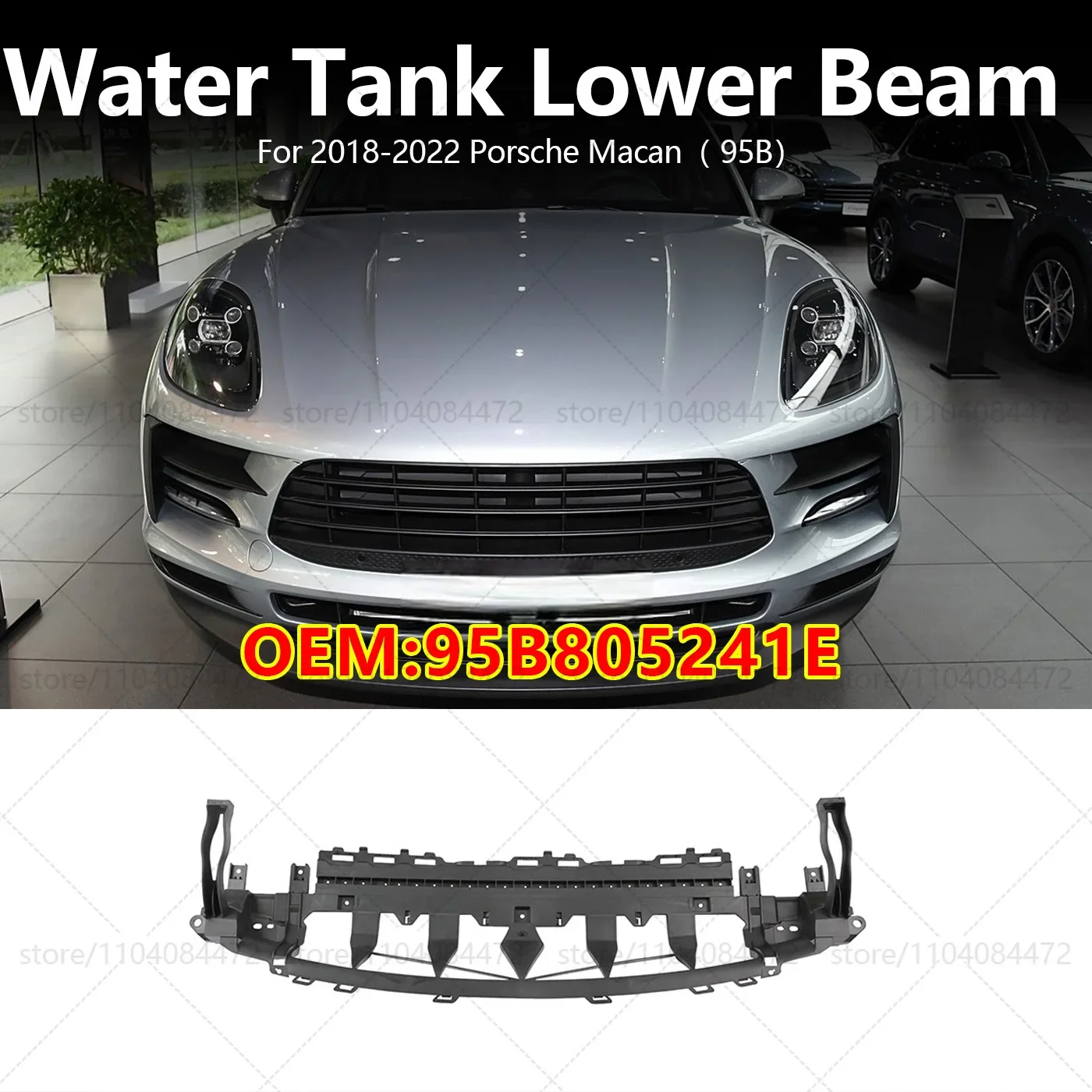 For Porsche 2018-2021 Macan 95B Water Tank Lower Crossbeam OEM 95B805241E