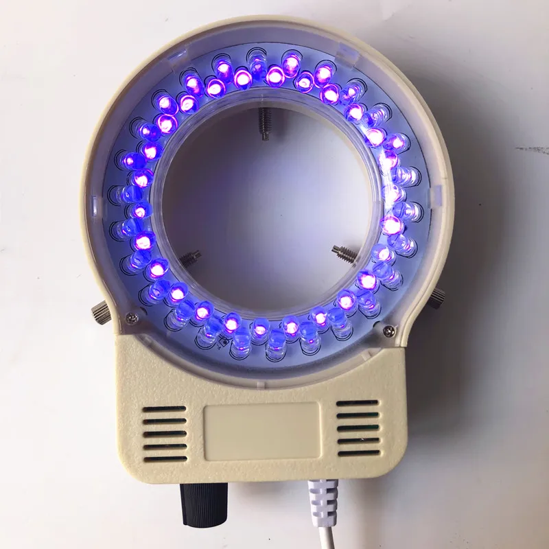 Microscopio ajustable de Color, lámpara de anillo LED, iluminación de ángulo bajo, fuente de luz LED en forma de anillo para visión de máquina y microscopio